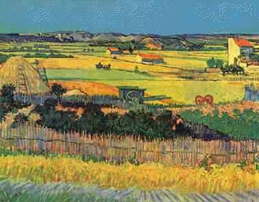 Vincent Van Gogh Harvest at La Crau Spain oil painting art